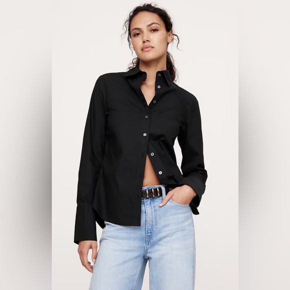 Banana Republic Tops - NWOT Banana Republic RILEY II TAILORED SHIRT Black